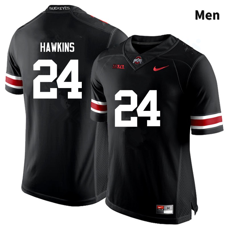 Men's Ohio State Buckeyes #24 Kierre Hawkins Black Game College Stitched Football Jersey 23LW042LS